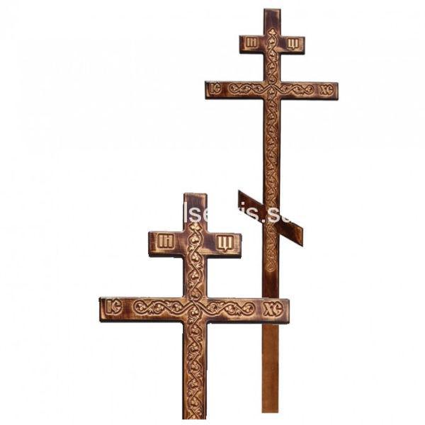 Крест на могилу "Лоза" сосновый